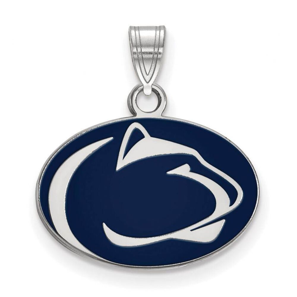 Sterling Silver Penn State Small Enamel Pendant